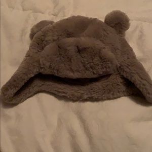 Adorable gray bear ear winter hat! Unisex! 🐻